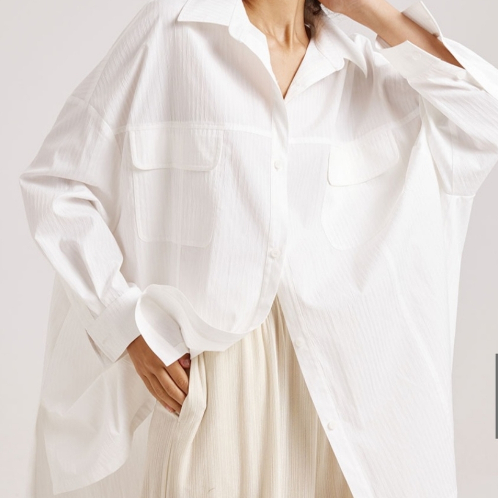 Nap oversized voluminous pocket shirt